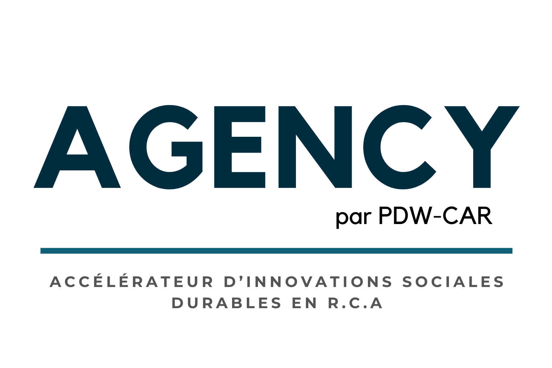 Logo AGENCY par PDW-CAR — accélérateur d'innovations sociales
